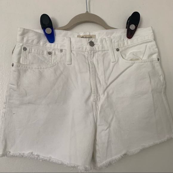 Madewell white jean shorts - Picture 1 of 3